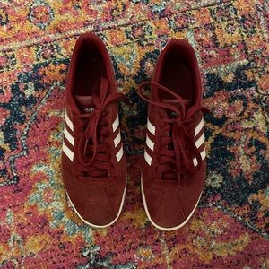Adidas Maroon Burgundy Campus Sneakers
